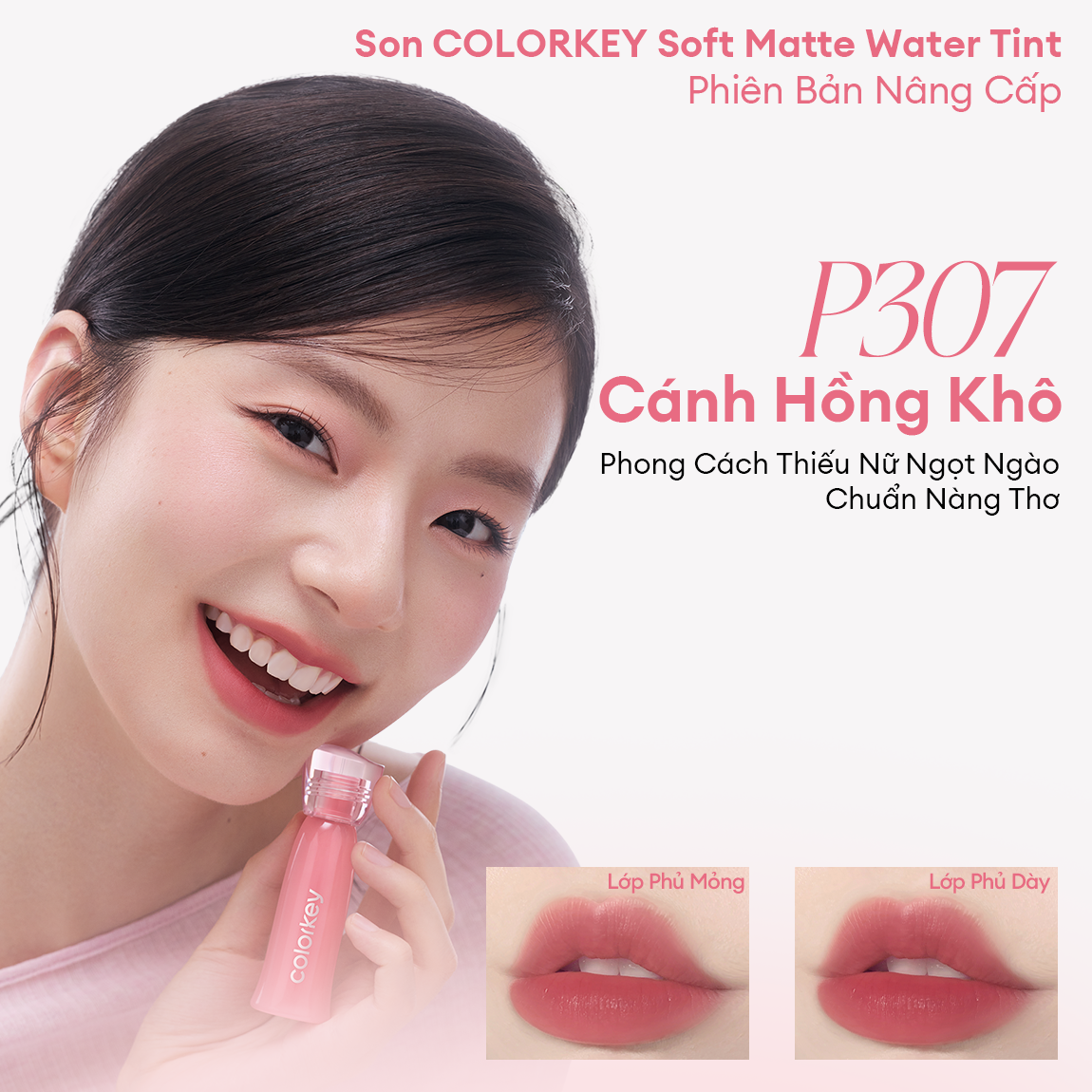 Review Son COLORKEY Watery Tint - Lì Mịn Nhẹ Môi, Không Dính, Lâu Trôi - Hinh 30