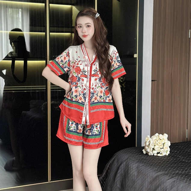 Review Bộ Pijama Hisexy Lụa Latin Cộc Tay Quần Đùi P10 - Đồ Ngủ Nữ Thoải Mái Cho Mùa Hè - Hinh 13