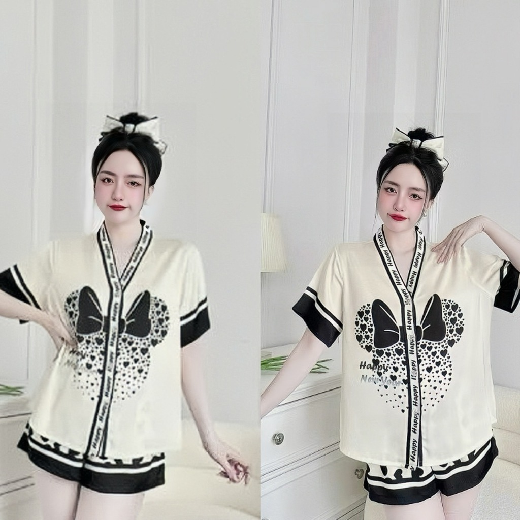 Review Bộ Pijama Hisexy Lụa Latin Cộc Tay Quần Đùi P10 - Đồ Ngủ Nữ Thoải Mái Cho Mùa Hè - Hinh 16