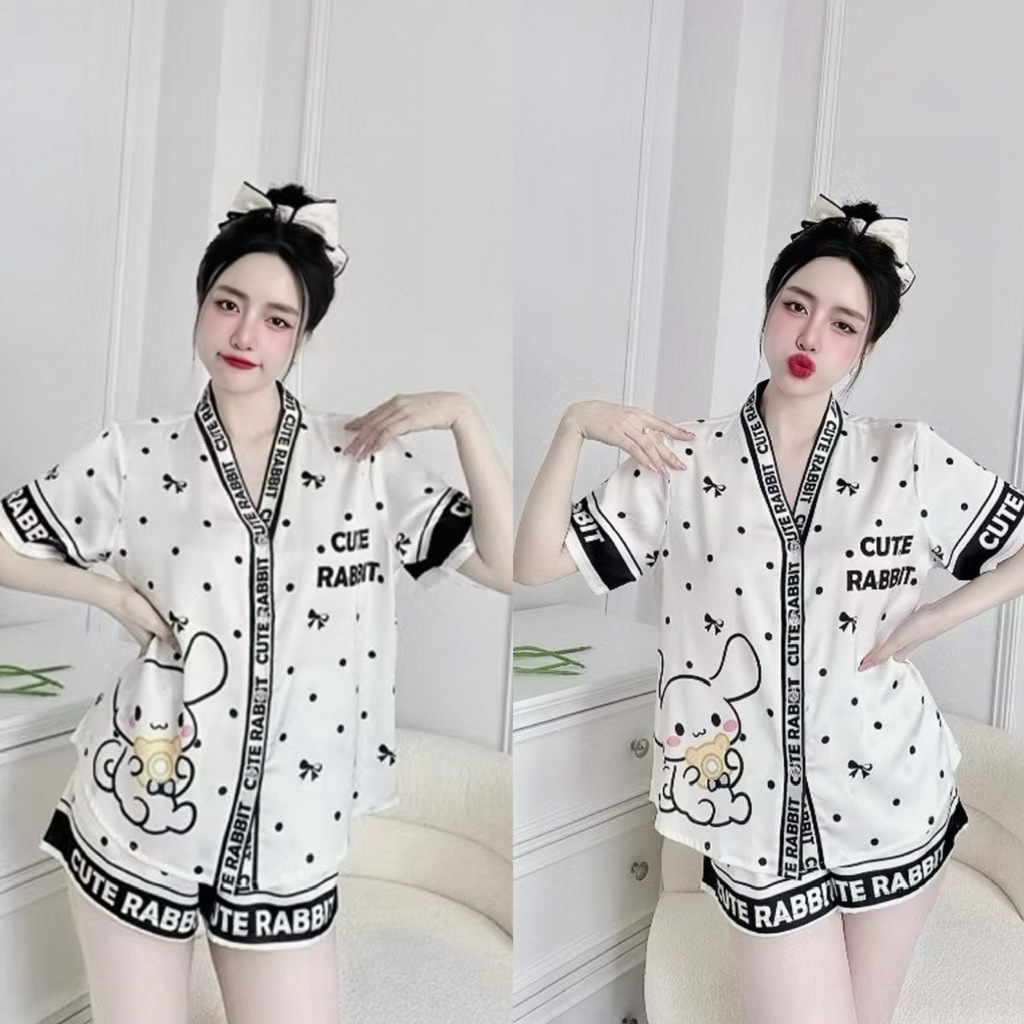 Review Bộ Pijama Hisexy Lụa Latin Cộc Tay Quần Đùi P10 - Đồ Ngủ Nữ Thoải Mái Cho Mùa Hè - Hinh 15