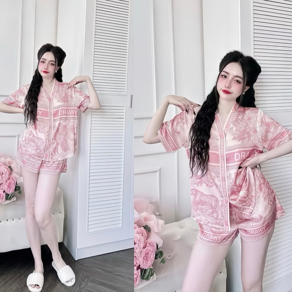Review Bộ Pijama Hisexy Lụa Latin Cộc Tay Quần Đùi P10 - Đồ Ngủ Nữ Thoải Mái Cho Mùa Hè - Hinh 17