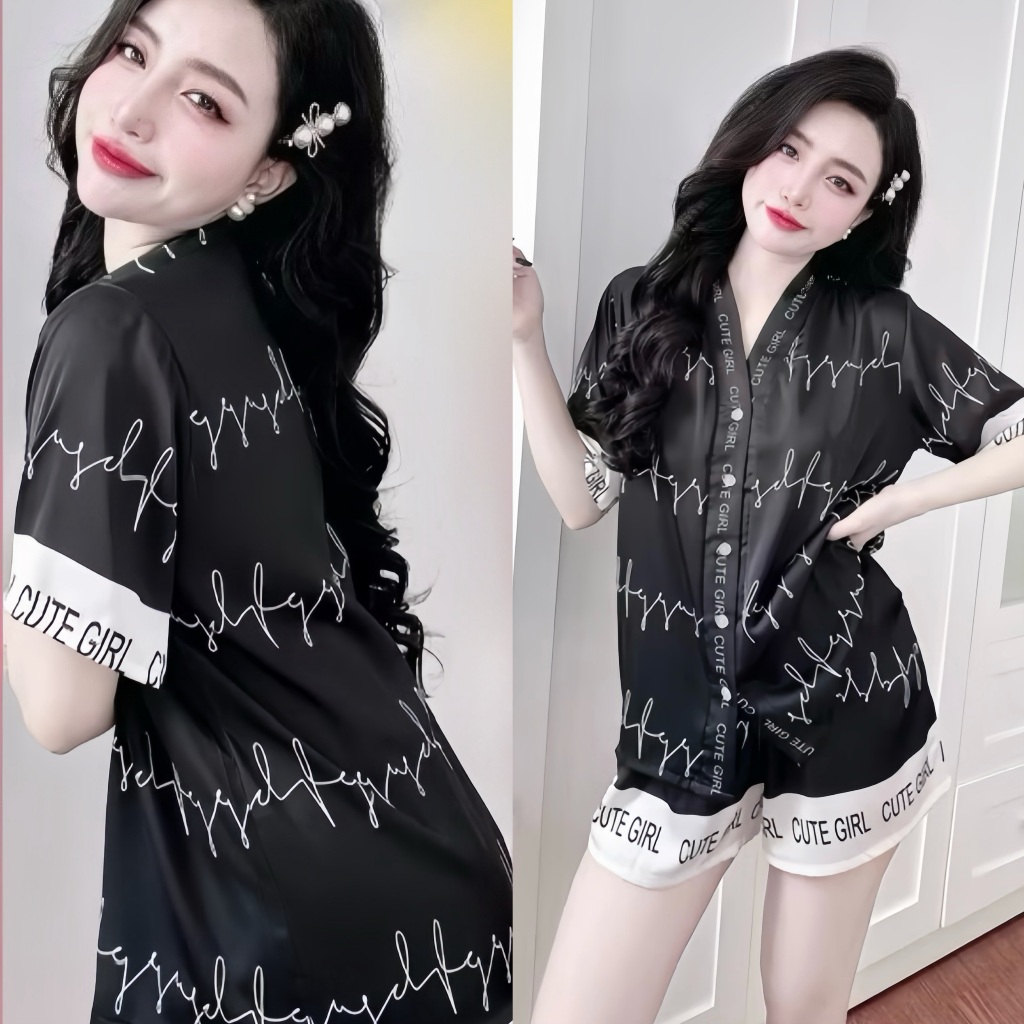 Review Bộ Pijama Hisexy Lụa Latin Cộc Tay Quần Đùi P10 - Đồ Ngủ Nữ Thoải Mái Cho Mùa Hè - Hinh 21