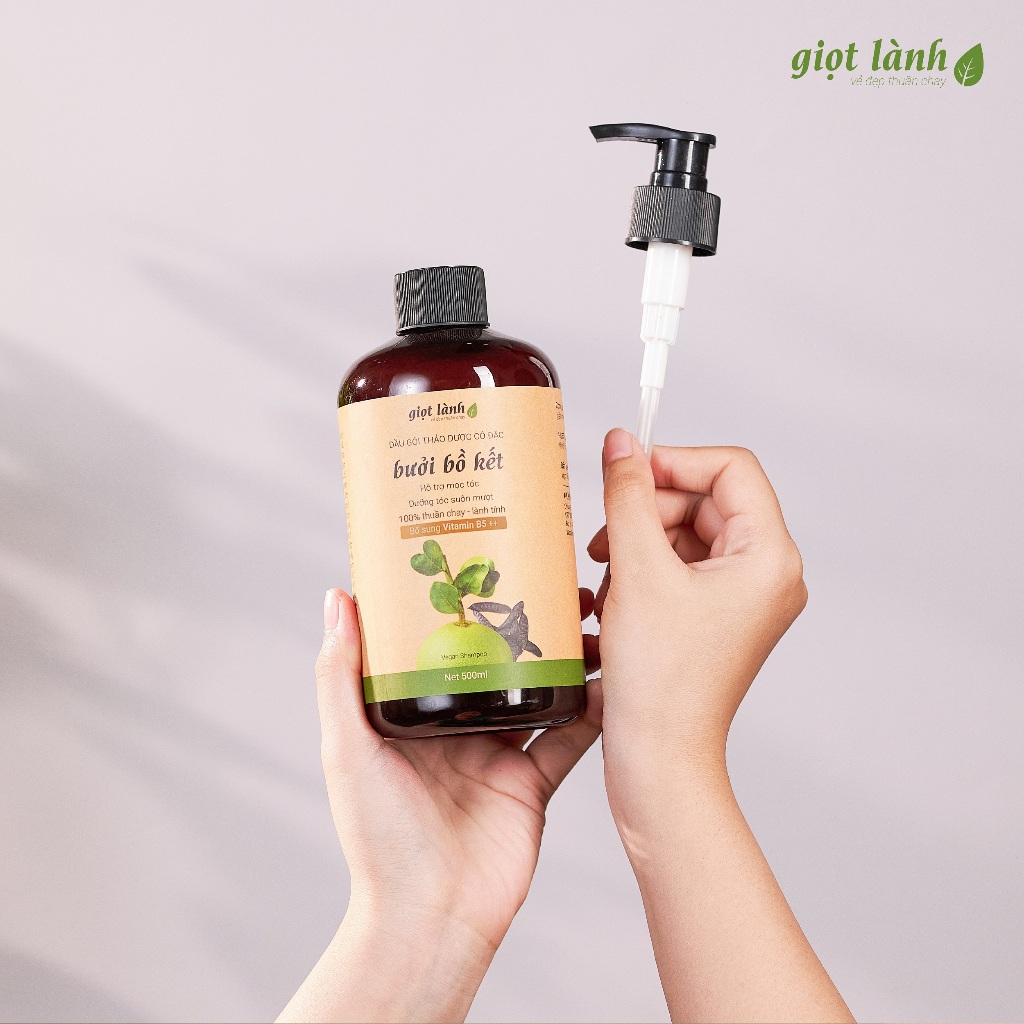 Dầu Gội Bồ Kết - Bưởi Giọt Lành 500ml: Review Chi Tiết Sản Phẩm Kích Mọc Tóc Thảo Dược - Hinh 2
