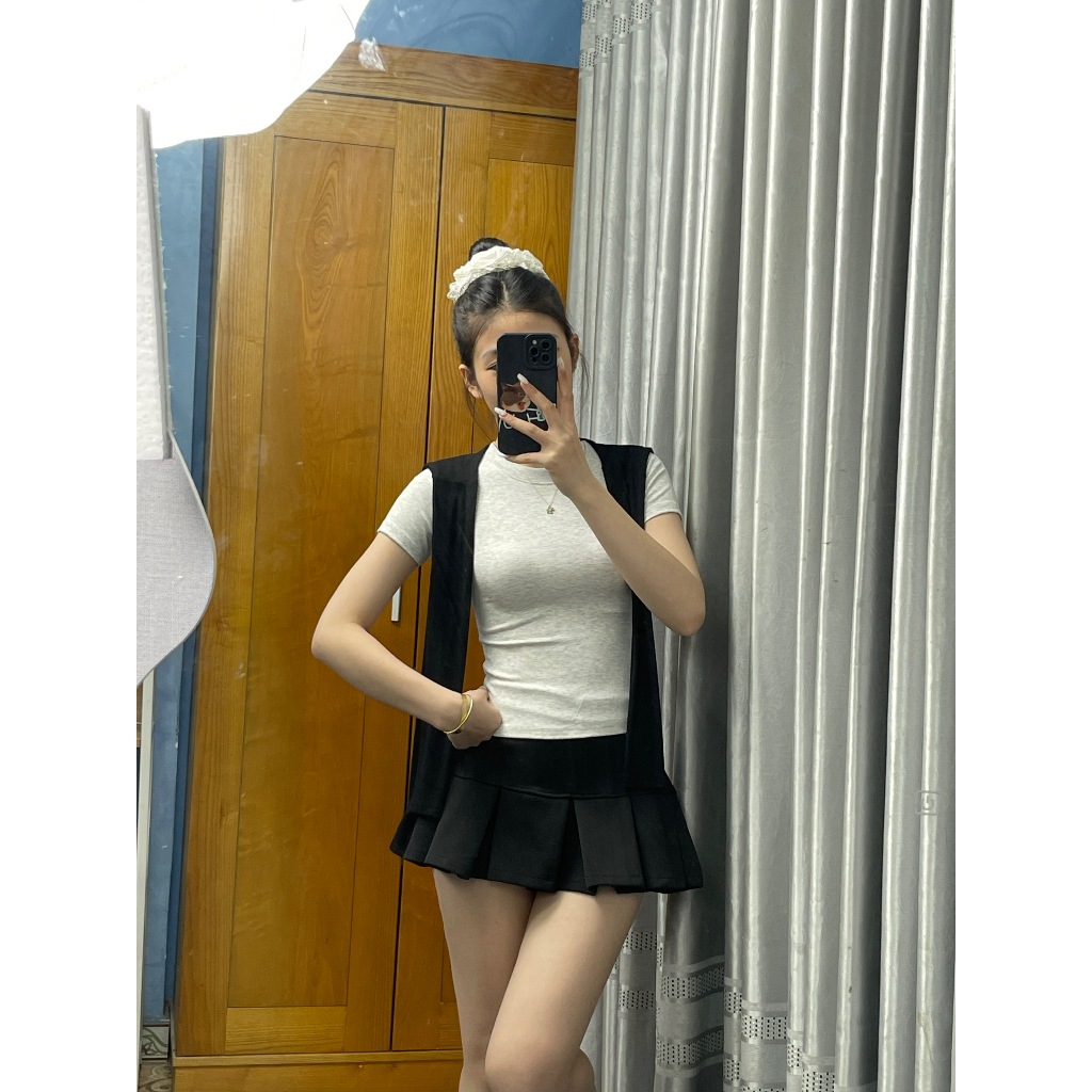 Set 3 Món Áo Thun Ôm Body BAP STUDIO: Review Chi Tiết Bộ Set Cotton Mềm Mịn Kèm Váy Xếp Ly - Hinh 23