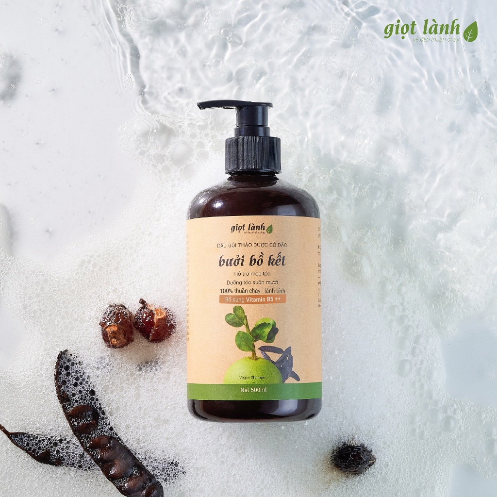 Dầu Gội Bồ Kết - Bưởi Giọt Lành 500ml: Review Chi Tiết Sản Phẩm Kích Mọc Tóc Thảo Dược - Hinh 3
