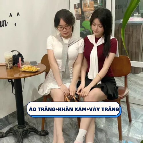 Set 3 Món Áo Thun Ôm Body BAP STUDIO: Review Chi Tiết Bộ Set Cotton Mềm Mịn Kèm Váy Xếp Ly - Hinh 18