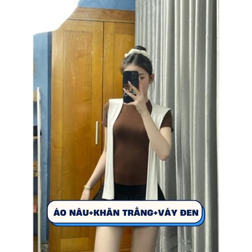 Set 3 Món Áo Thun Ôm Body BAP STUDIO: Review Chi Tiết Bộ Set Cotton Mềm Mịn Kèm Váy Xếp Ly - Hinh 20