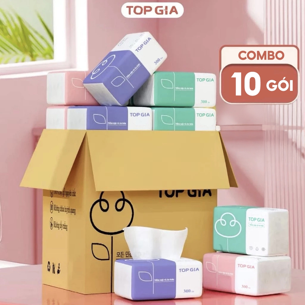 Review Thùng 30 Gói Giấy Ăn Rút Topgia 3 Màu Cao Cấp 4 Lớp - Lựa Chọn Thông Minh Cho Gia Đình - Hinh 11