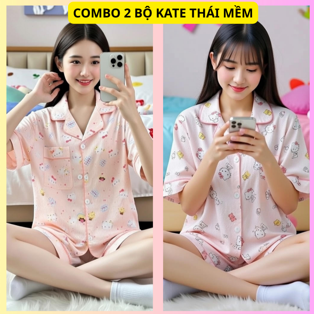 Review Bộ Pijama Nữ MeowMeow - Lụa Mềm Mại, Thoáng Mát, Cực Kỳ Dễ Thương - Hinh 7