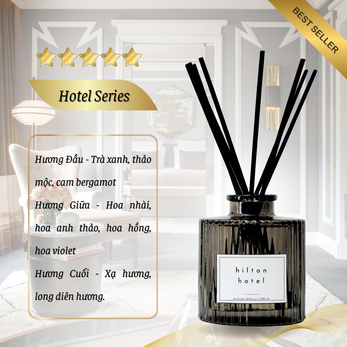 Nước Hoa Thơm Phòng CLOU: Review Chi Tiết 4 Mùi Hương Khách Sạn 100ml - Hinh 16