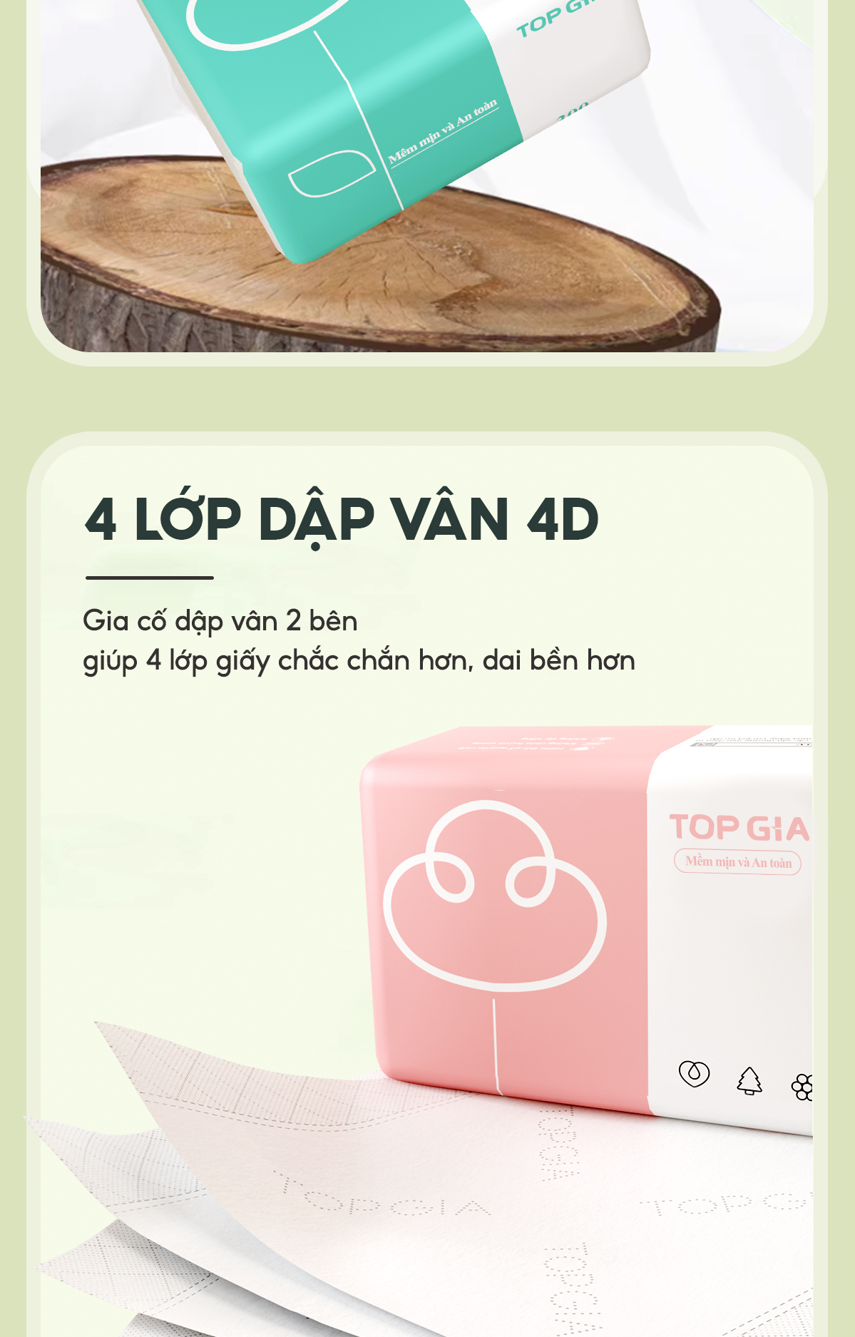 Review Thùng 30 Gói Giấy Ăn Rút Topgia 3 Màu Cao Cấp 4 Lớp - Lựa Chọn Thông Minh Cho Gia Đình - Hinh 18