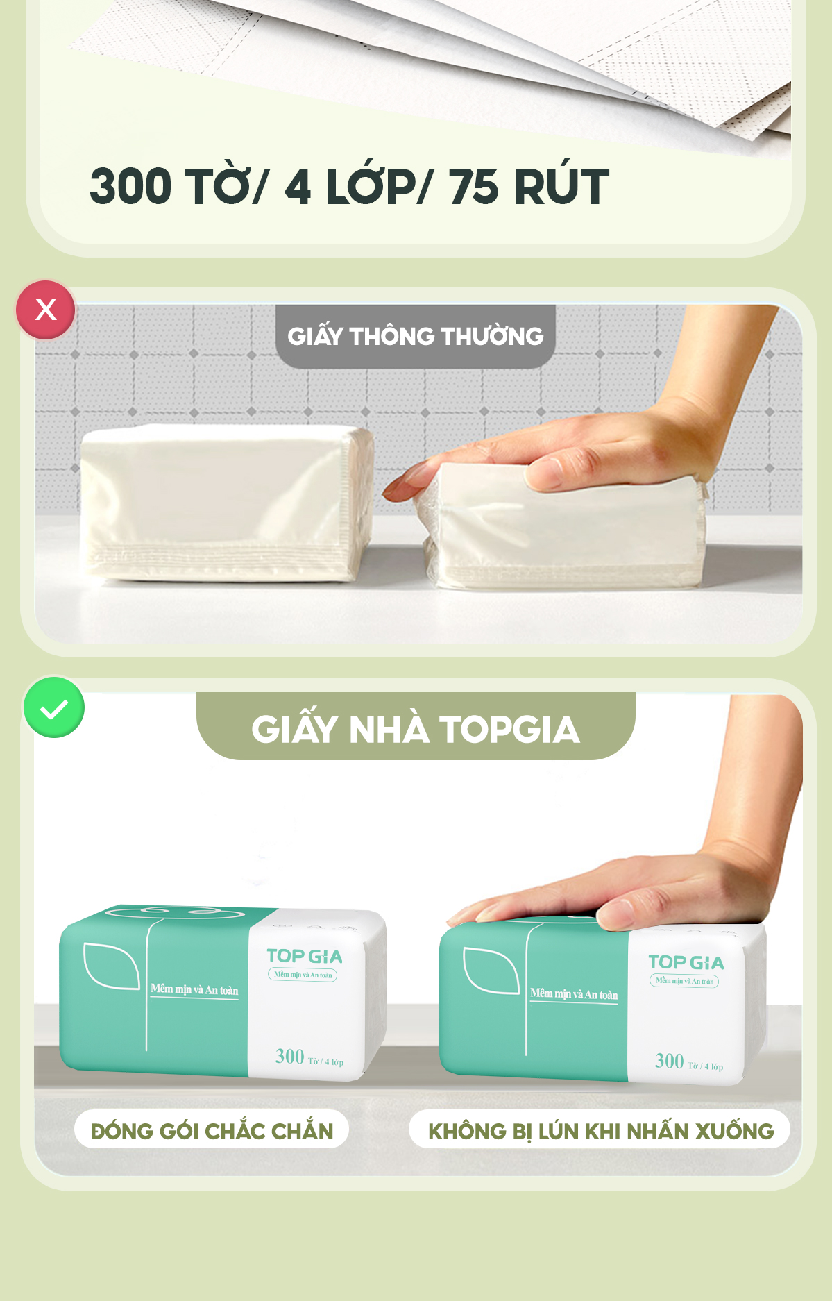 Review Thùng 30 Gói Giấy Ăn Rút Topgia 3 Màu Cao Cấp 4 Lớp - Lựa Chọn Thông Minh Cho Gia Đình - Hinh 19