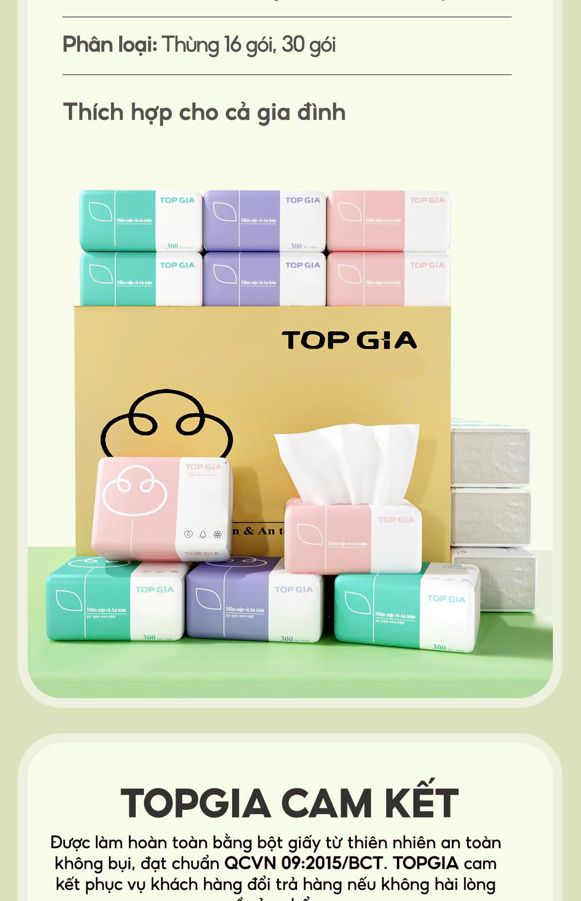 Review Thùng 30 Gói Giấy Ăn Rút Topgia 3 Màu Cao Cấp 4 Lớp - Lựa Chọn Thông Minh Cho Gia Đình - Hinh 22