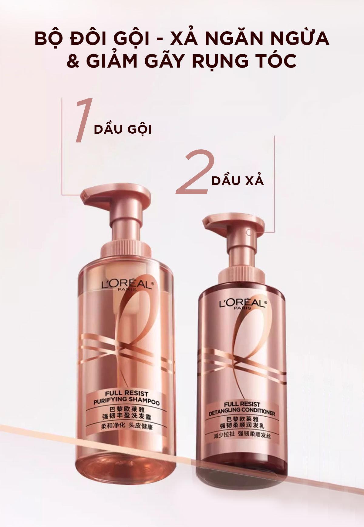 Review Bộ đôi Dầu Gội Xả L'Oreal Paris Elseve Full Resist 440ml – Giải Pháp Cho Tóc Gãy Rụng - Hinh 12