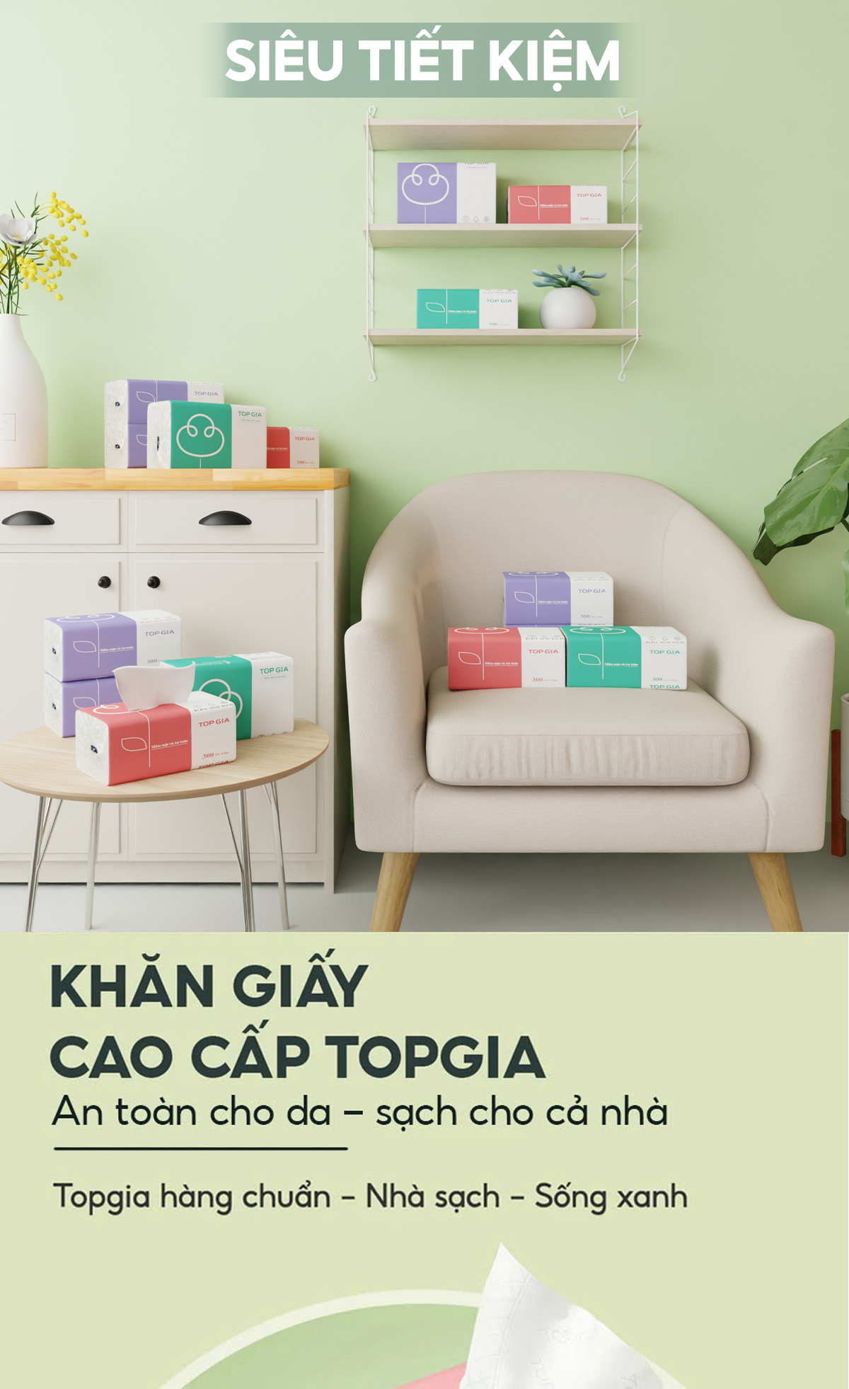 Review Thùng 30 Gói Giấy Ăn Rút Topgia 3 Màu Cao Cấp 4 Lớp - Lựa Chọn Thông Minh Cho Gia Đình - Hinh 13